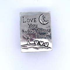 Love To The Moon Wish Box with Moon Necklace