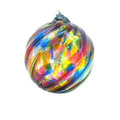 Rainbow Twist Round Ornament