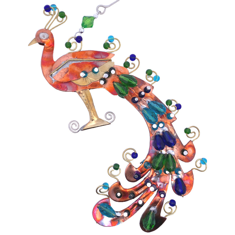 Fanciful Peacock Ornament