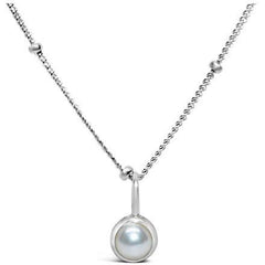Stia Pearl Birthstone Sterling Silver Necklace