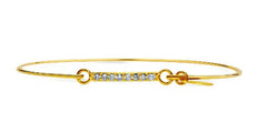 Stia Pave Icon Gold Plated Bar Bracelet