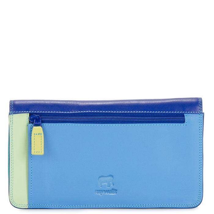 mywalit leather medium matinee wallet in seascape