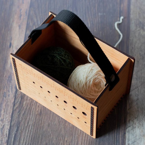 Hannah's Ideas in Wood Yarn Tote Box