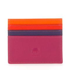 mywalit Leather Credit Card Holder in Sangria Multi