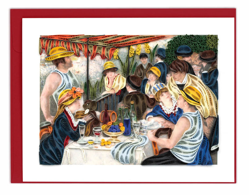 Quilled Artist Series - Luncheon of the Boating Party, Renoir Greeting ...