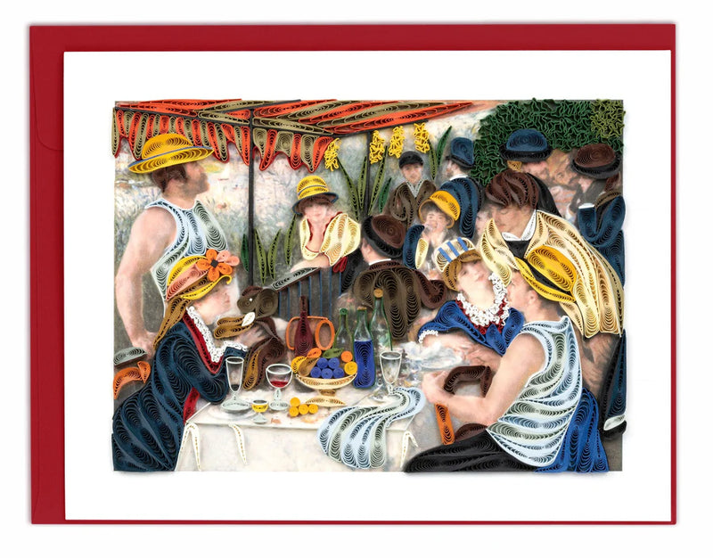 Quilled Artist Series - Luncheon of the Boating Party, Renoir Greeting Card