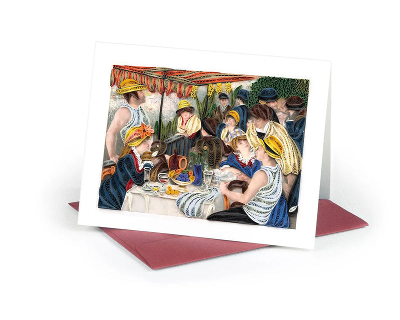 Quilled Artist Series - Luncheon of the Boating Party, Renoir Greeting Card