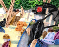 Quilled Artist Series - A Sunday Afternoon on the Island of La Grande Jatte, Seurat Greeting Card