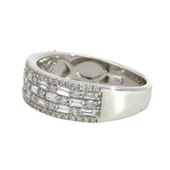 Diamond Wide Contemporary Fashion Ring