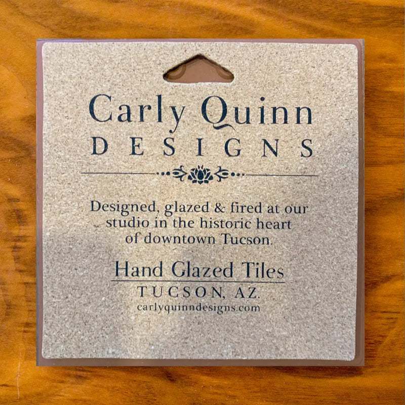 Cardinal Hand Glazed Art Tile Trivet