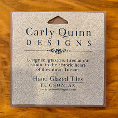 Cardinal Hand Glazed Art Tile Trivet