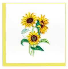 Quilled Wild Sunflowers Greeting Card