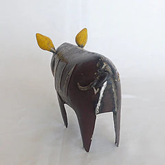 Brown Pig Recycled Metal Animal