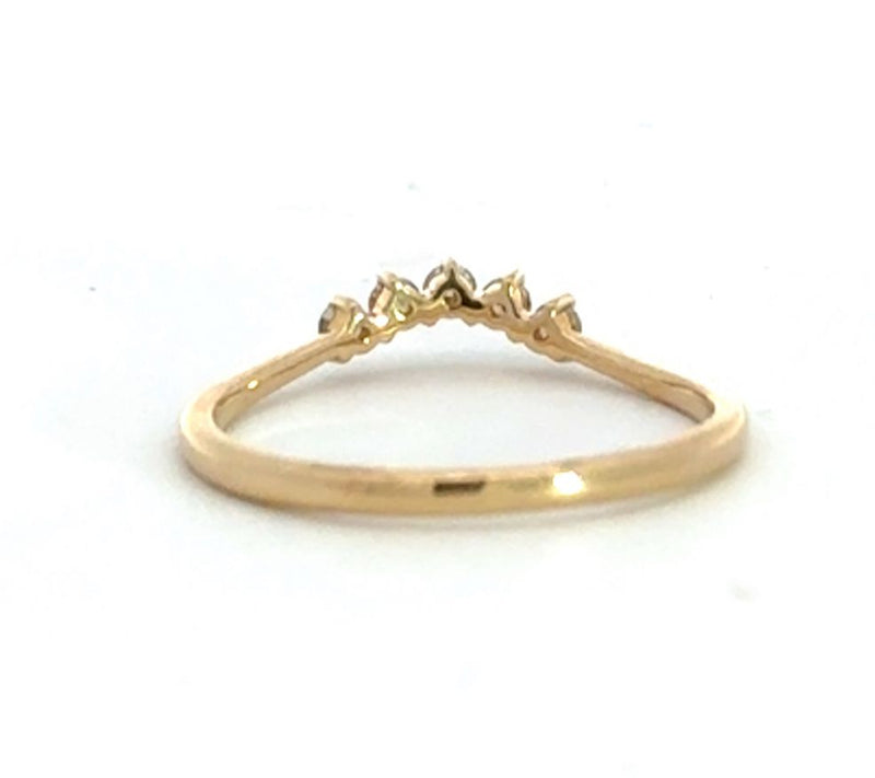 Diamond Contoured Band