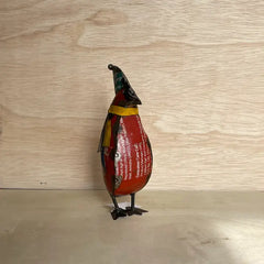 Penguin Large Recycled Metal Animal