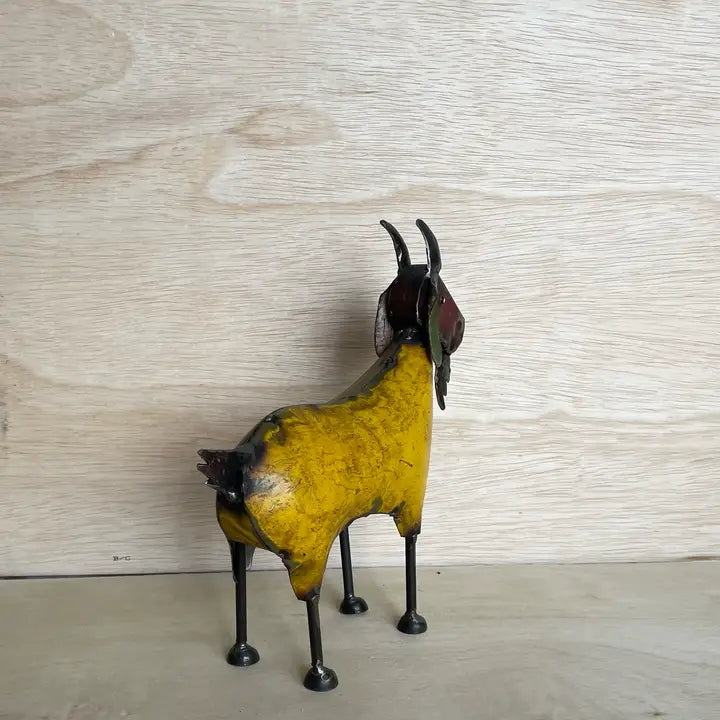 Goat Recycled Metal Animal