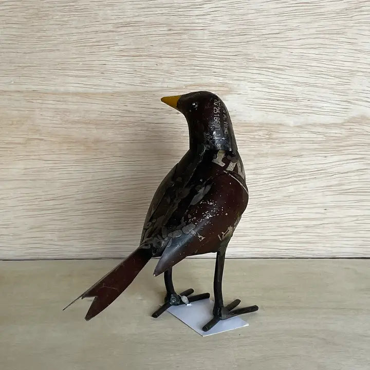 Crow Recycled Metal Animal