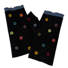 Dotty Fingerless Gloves