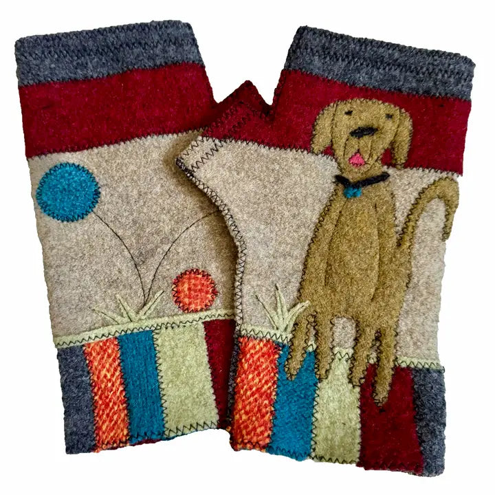 Fetch Wool Fingerless Gloves