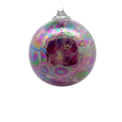 Purple Pansy Round Ornament