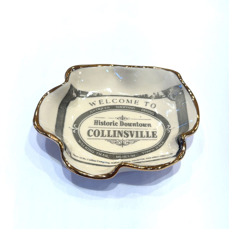 Historic "Welcome To" Collinsville Dish