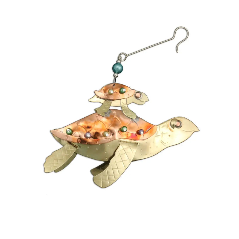 Momma & Baby Sea Turtle Ornament