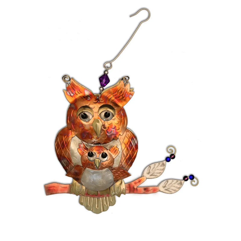 Momma & Baby Owl Ornament