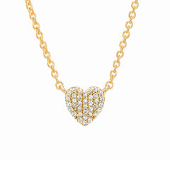 Heart Pave Necklace
