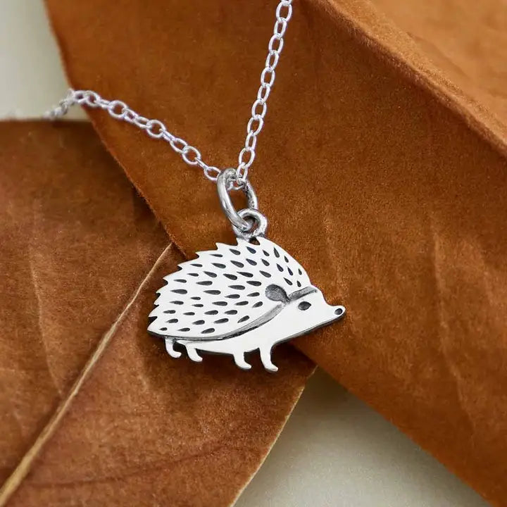 Sterling Silver Hedgehog Necklace