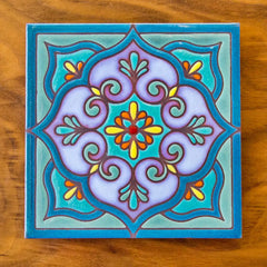 Talavera Hand Glazed Art Tile Trivet