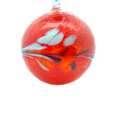 Red Round Glass Ornament