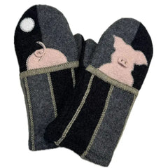 Pig Wool Mittens