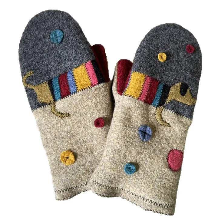 Hotdog Wool Mittens