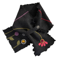 Black Flower Wrap