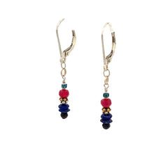 Sterling Silver, Lapis, Ruby