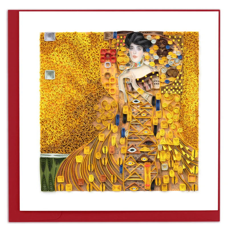 Quilled Artist Series - The Lady in Gold Klimt Greeting Card | Carol & Company Quilled Artist Series - The Lady in Gold Klimt Greeting Card | Carol & Company