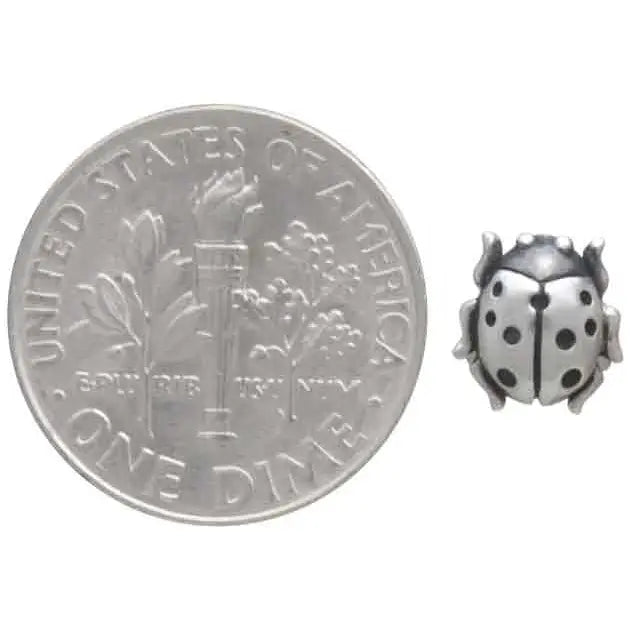 Sterling Silver Lady Bug Post Earrings