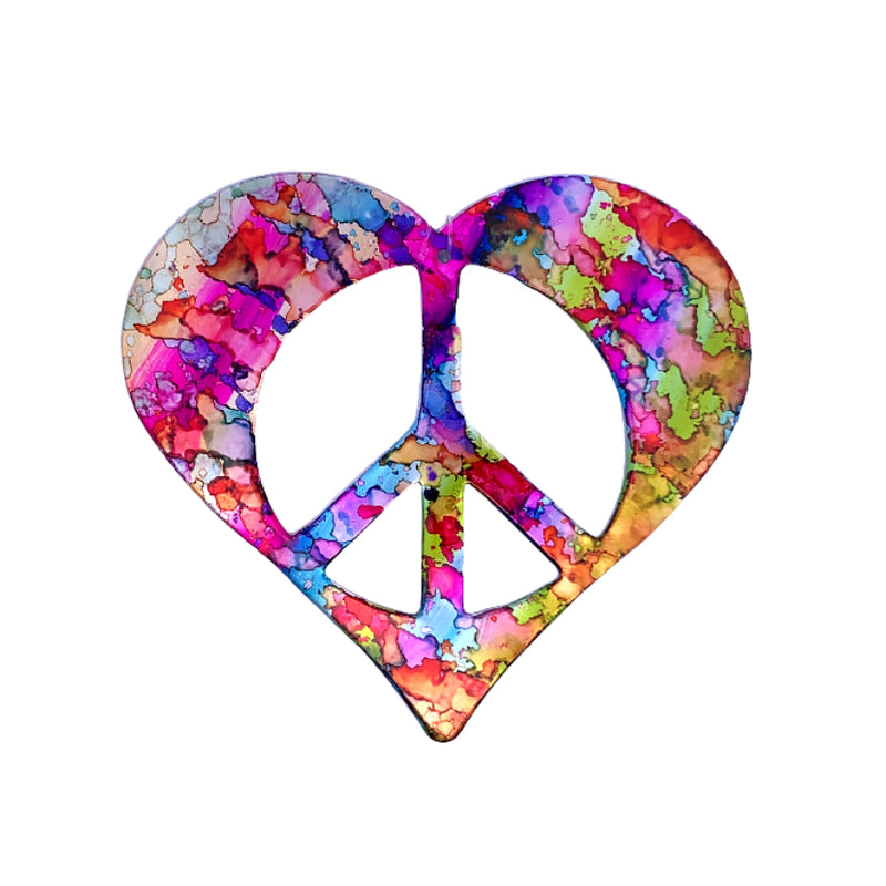 Peace Heart Ornament