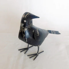 Raven Recycled Metal Animal