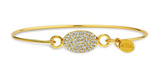 Stia Pave Icon Gold Plated Oval Bracelet