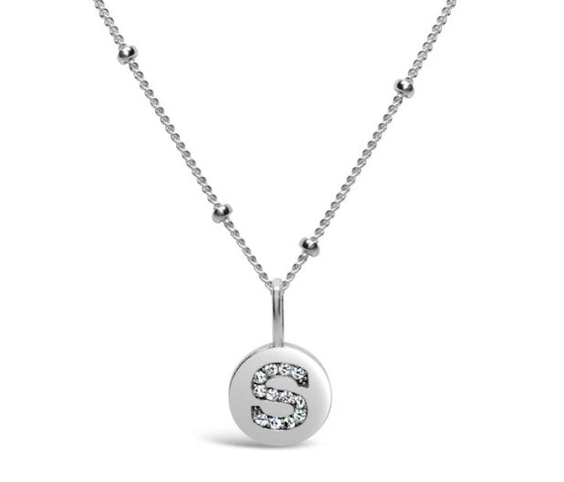 Stia Sterling Silver Love Letters Necklace in S