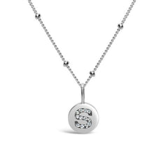 Stia Sterling Silver Love Letters Necklace in S