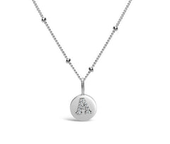 Stia Sterling Silver Love Letters Necklace in A