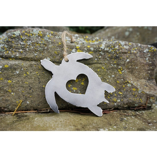 Sea Turtle Ornament with Heart