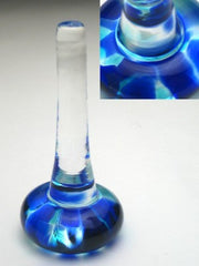 Henrietta Glass ring holder in true blue
