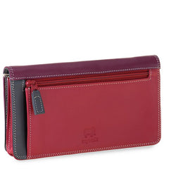 mywalit leather medium matinee wallet in chianti