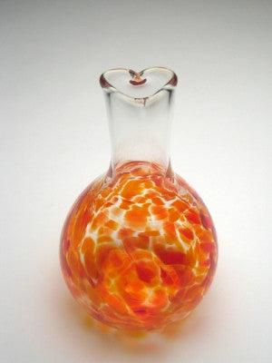 Henrietta Glass circle of friends orange daring vase
