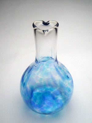 Henrietta Glass circle of friends light blue serenity vase
