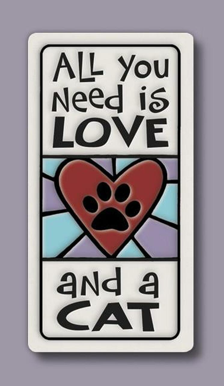 Spooner Creek Magnet "All you need is love and a cat."