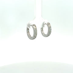 Diamond Confetti Huggie Earrings